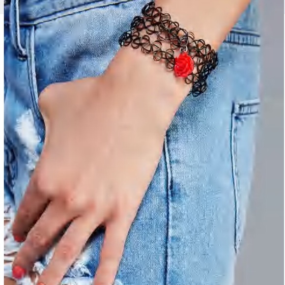 NWT rose charm tattoo bracelet - Picture 1 of 1