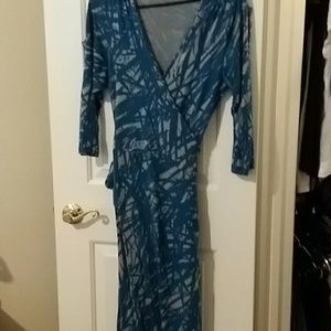 Blue Wrap Dress