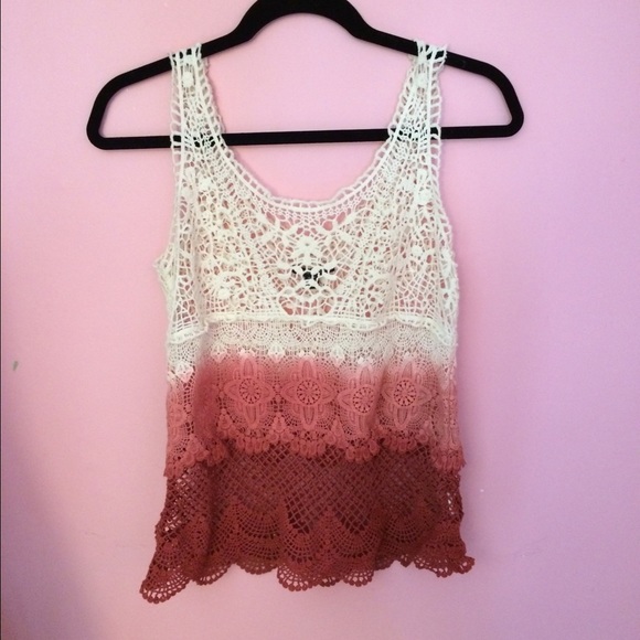 Ombré crochet top