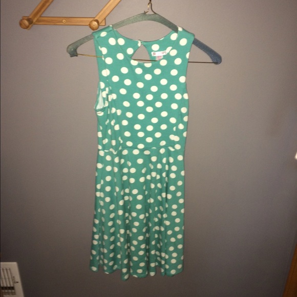 Polka Dot Teal Dress