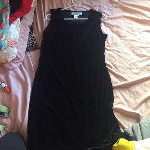 Black velvet vintage dress