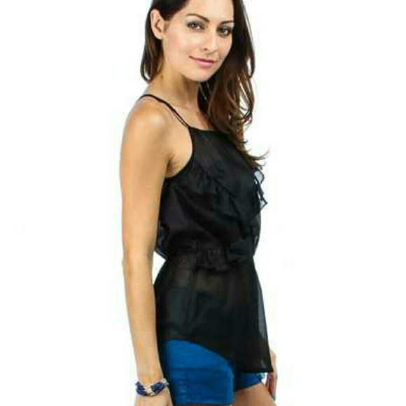NWT SYNCHED WAIST RACERBACK TOP - Picture 2 of 4