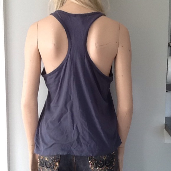 Nice New Blue Gray Tank With Racer Back - Picture 2 of 2