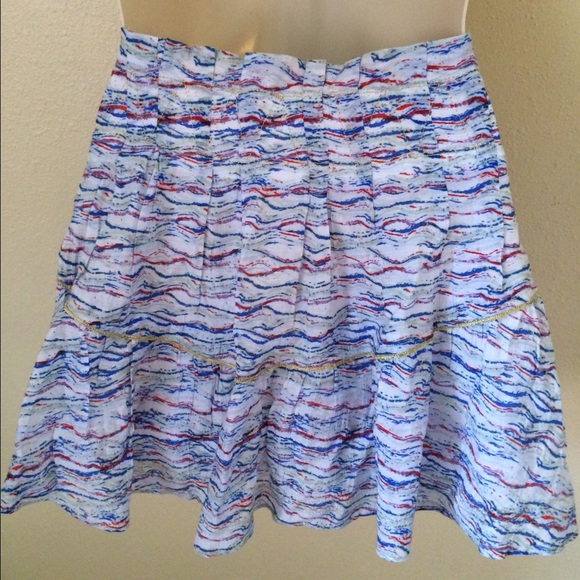 Free People Multicolor Pleated Mini Skirt - Picture 4 of 5