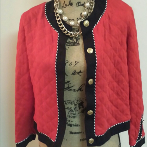 Red Peplum blazer