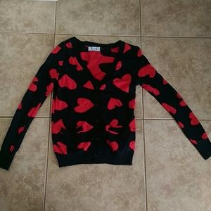 Forever 21 Heart Cardigan