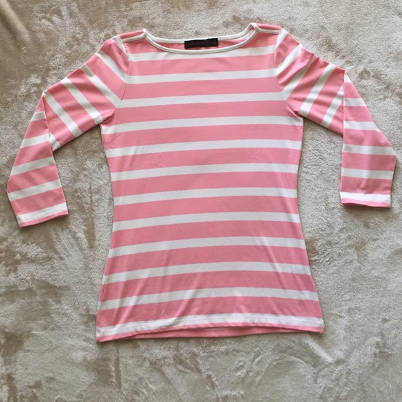 The Limited 3/4 Sleeve Striped Top