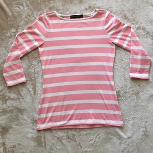 The Limited 3/4 Sleeve Striped Top