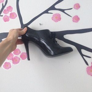 Aldo Shiny Patent Vegan Leather Booties