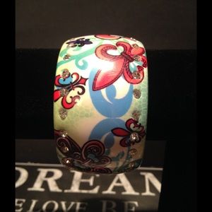 Bright Multicolor Graphic Rhinestone Bracelet