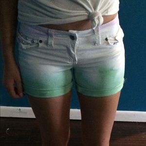 Ombré studded shorts NWOT