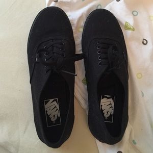 Black Vans Men's 6 Women's 7.5