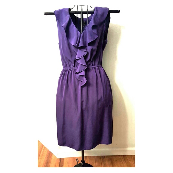 Plum purple knee length dress