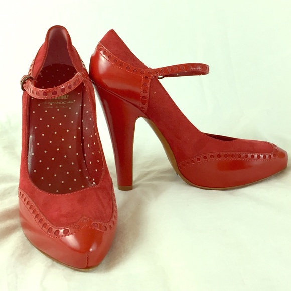 NEW Moschino Suede & Leather Mary Jane Platforms - Picture 1 of 4