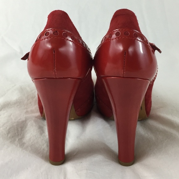 NEW Moschino Suede & Leather Mary Jane Platforms - Picture 4 of 4