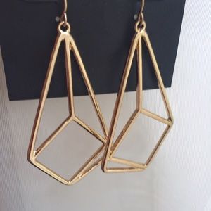 Gold Geometric Statement Earrings