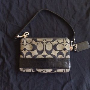 Black Coach Wristlet