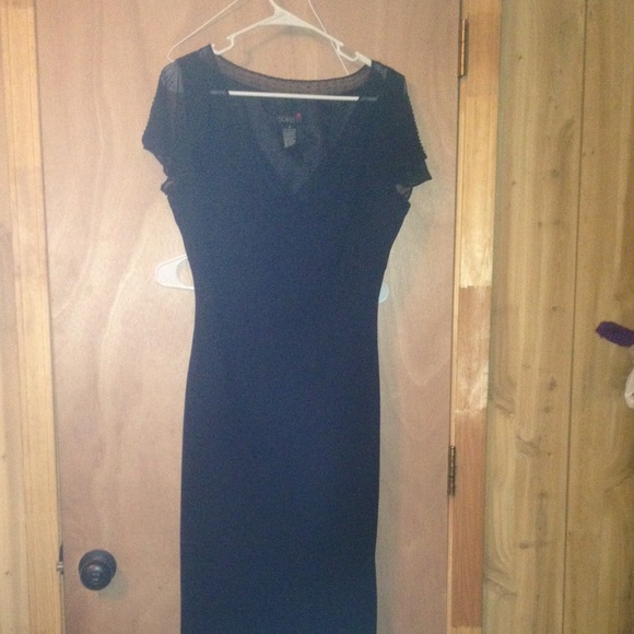 Elegant long  black dress