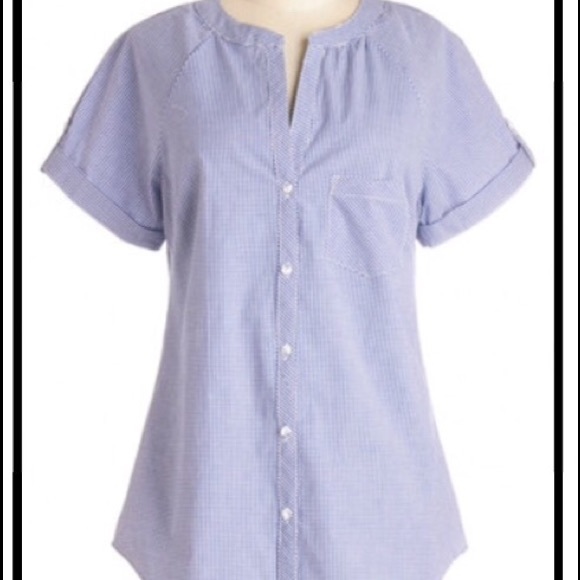 NEW ModCloth "Market Meet-Up" Gingham top