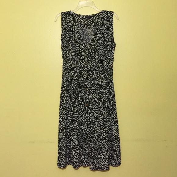 Black and creme colored day dress
