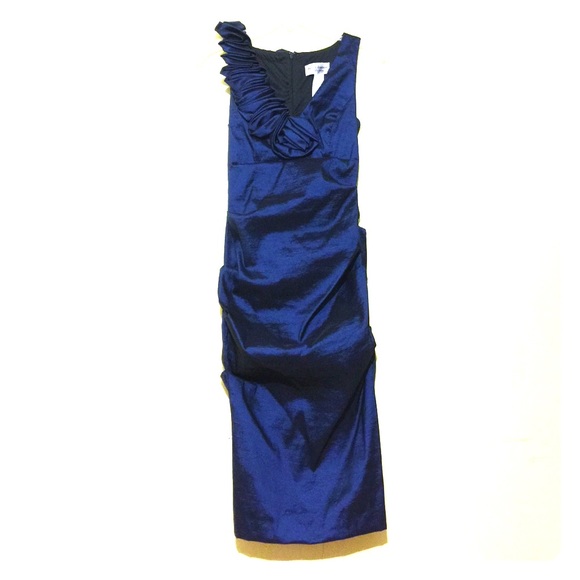 Sapphire blue cocktail dress