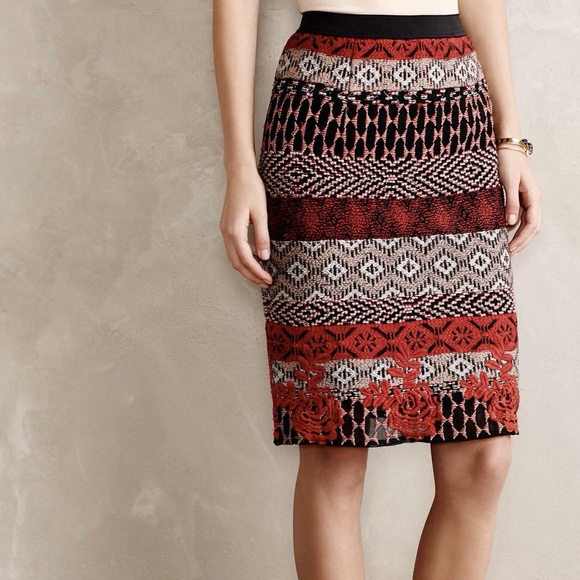 Anthropologie Calea Tapestry Pencil Skirt/4/NWT - Picture 3 of 4