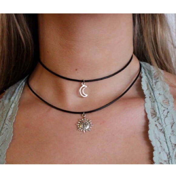 Sun and Moon choker set! Made to order.