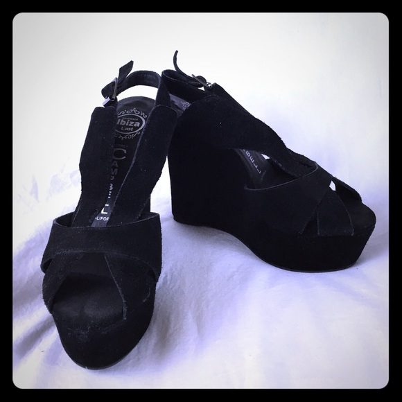 Jeffrey Campbell Mariel Suede Platform wedge