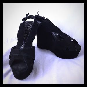 Jeffrey Campbell Mariel Suede Platform wedge