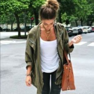 NWOT vintage hipster green army military jacket