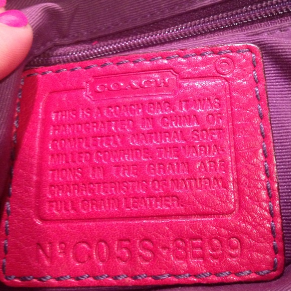 Not for sale-more pictures of coach leather bag.