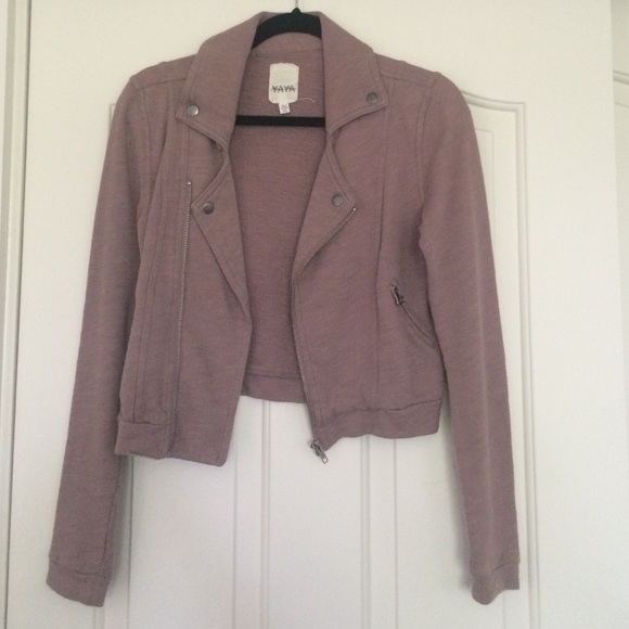 Pale Pink Moto Jacket