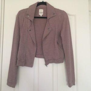 Pale Pink Moto Jacket