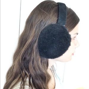Black Fluffy Earmuffs