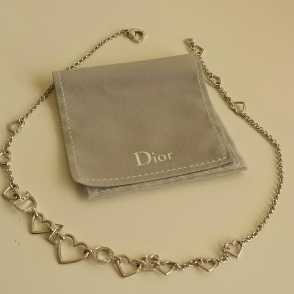 Dior logo necklace (authentic)