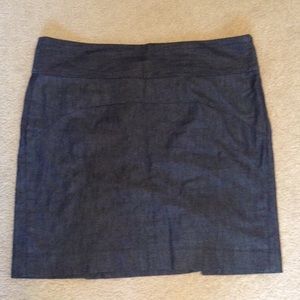 Dark denim pencil skirt