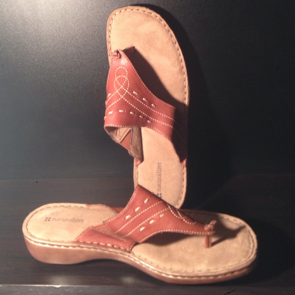 Brown suede sandals