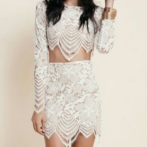 For love and lemons guava crop top and skirt set