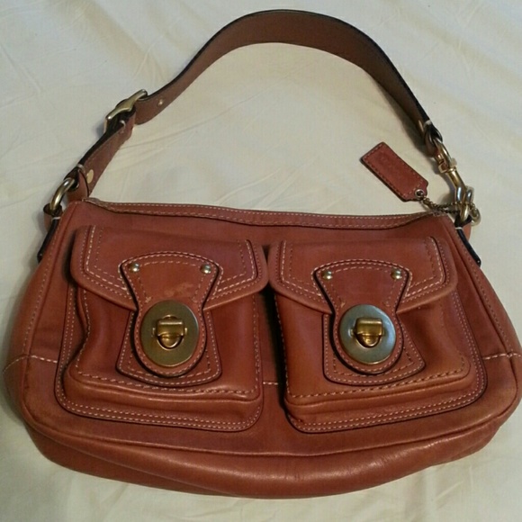 68 off Coach Handbags Vintage Coach brown leather shoulder bag