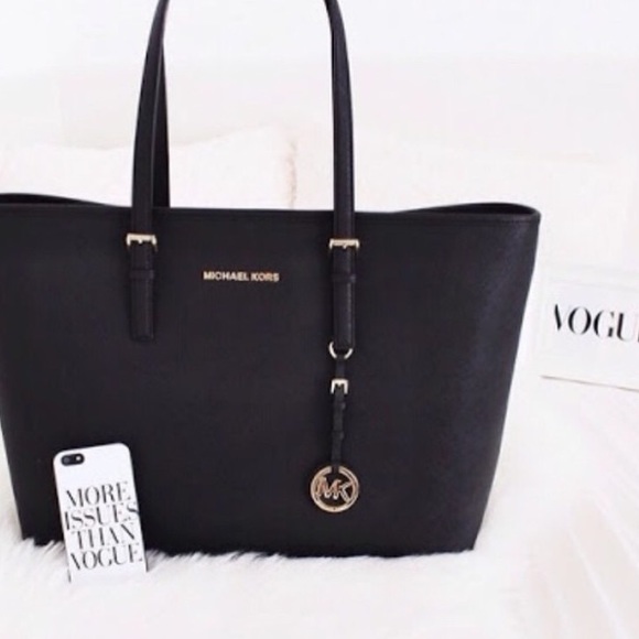 Michael Kors Large Black Saffiano Tote