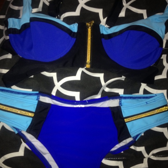 Two piece swimming suit