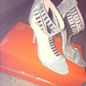 Rhinestones strapy heels