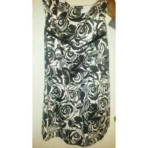 Black n White Crop dress