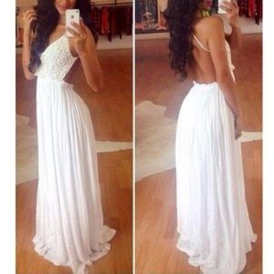 Open Back Maxi Dress