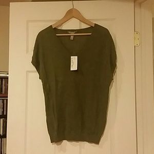 Olive green loose American Rag top/tunic