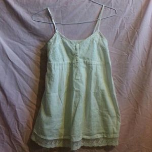 White lace tank, sz L, Flying Tomato