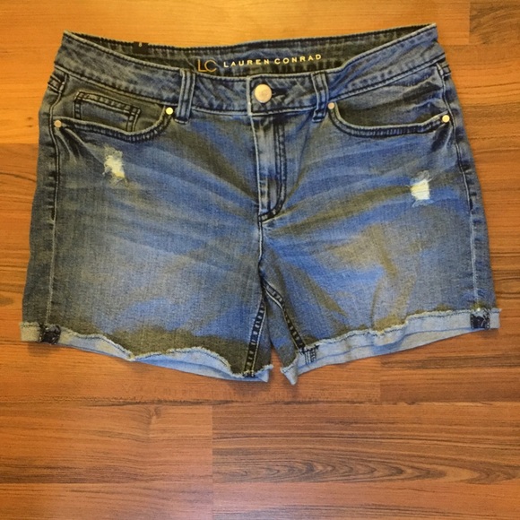 Lauren Conrad slightly distressed shorts