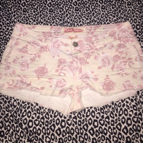 One pair of floral shorts