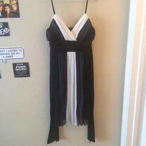 Tri-Color chiffon dress