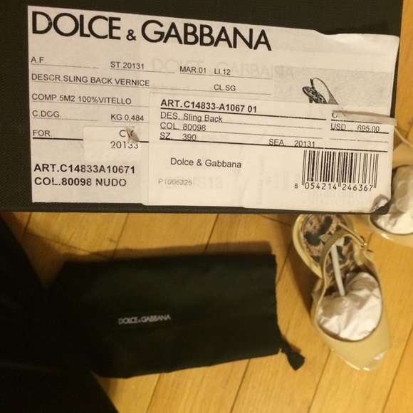 NEW* Authentic Dolce & Gabbana open toed heels - Picture 4 of 4